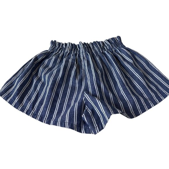 Shein Size Small Casual Short Shorts Loose Fit Elastic Waist Blue/White Stripe - Picture 7 of 12